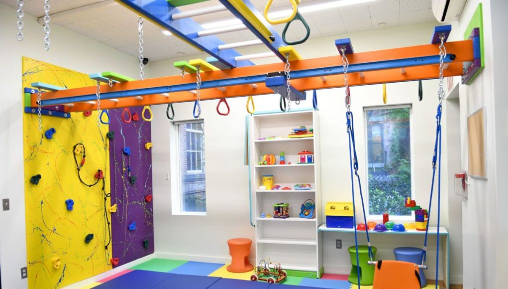 It might be better for the child if a whole room is dedicated to the gym